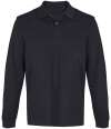 04441 Pacific LSL SOL'S Unisex Pacific Long Sleeve Piqué Polo Shirt Black colour image